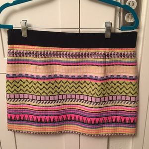 Milly woven miniskirt in fun bright colors